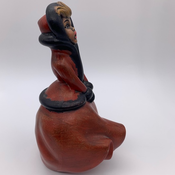 Vintage MCM Atlantic Mold Christmas Caroler 1950’s -60’s (Signed) Handpainted - Picture 9 of 16